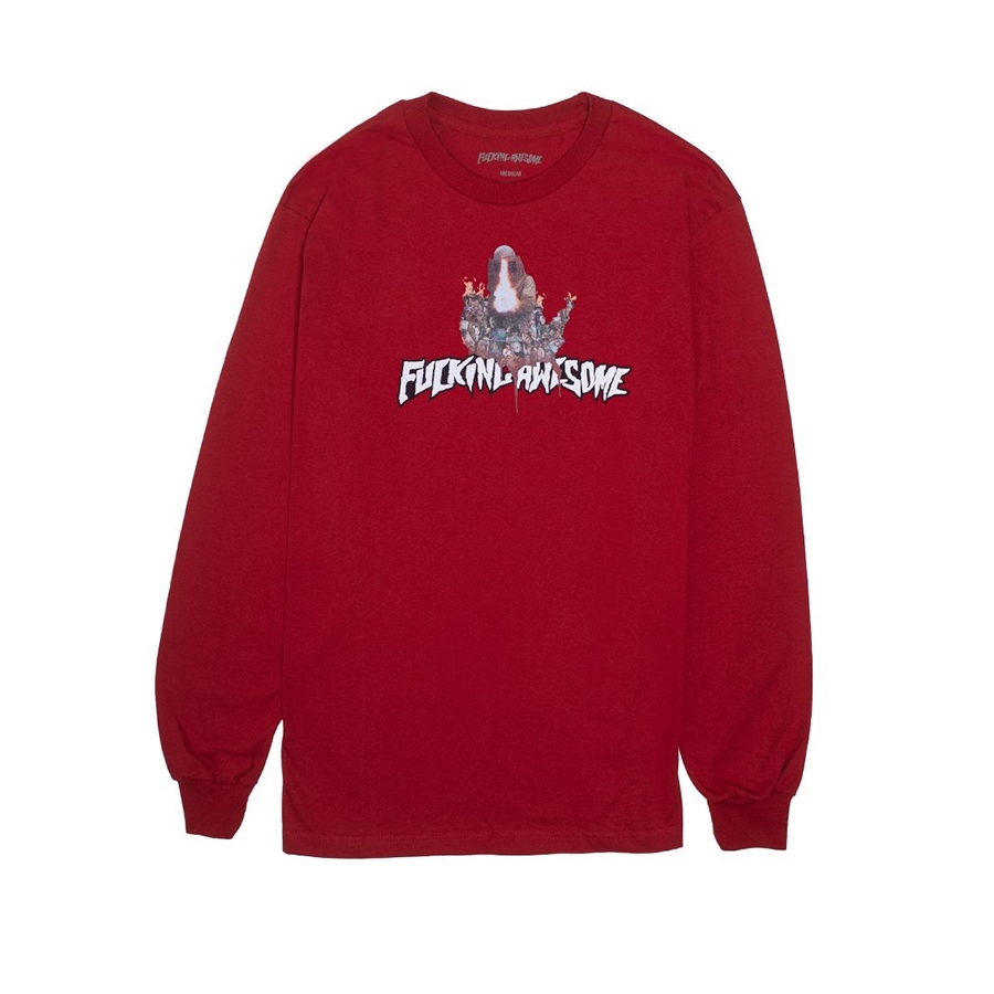 Fucking Awesome Nightmare Long Sleeve T-Shirt (Scarlet Red)