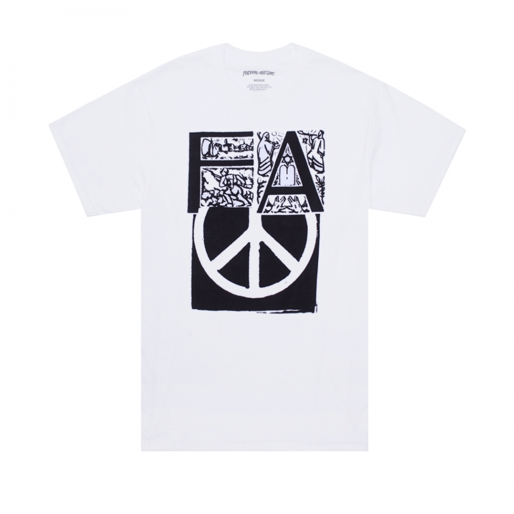 Fucking Awesome Peace T-Shirt (White)