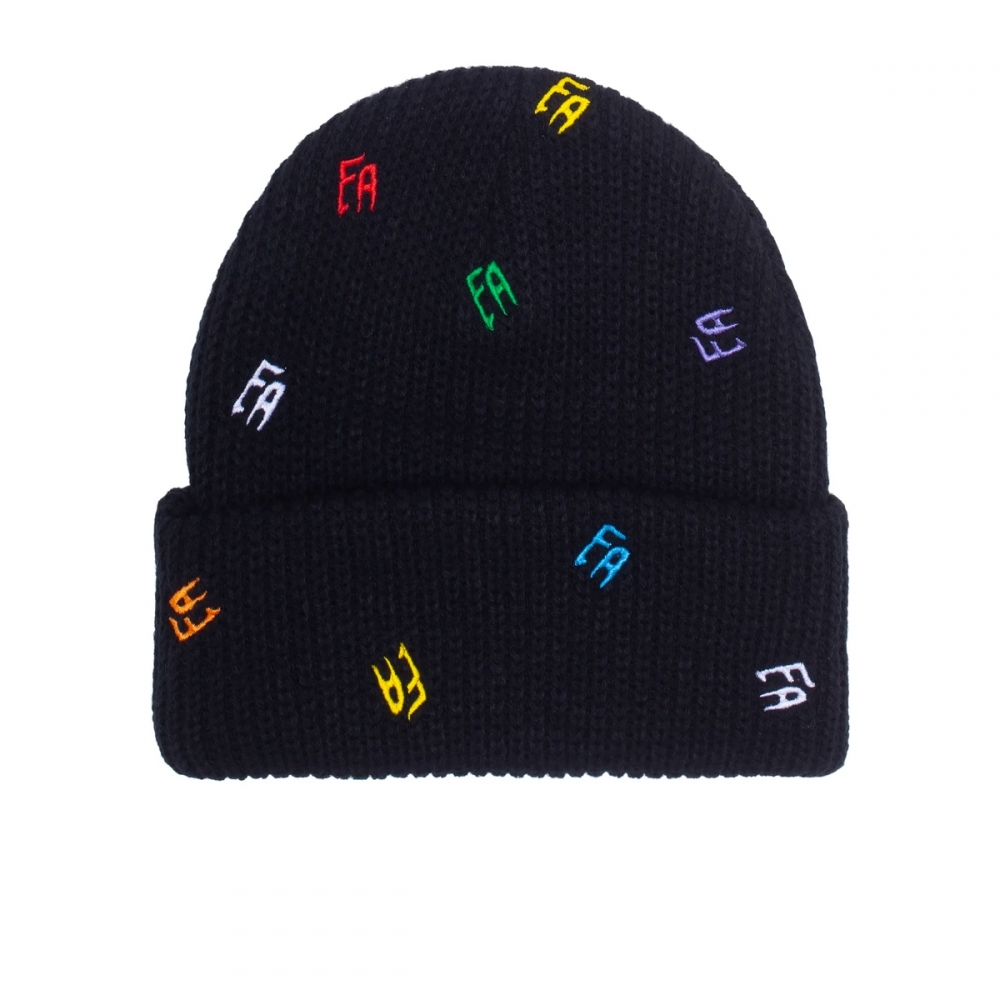 Fucking Awesome Scattered FA Cuff Beanie (Black)