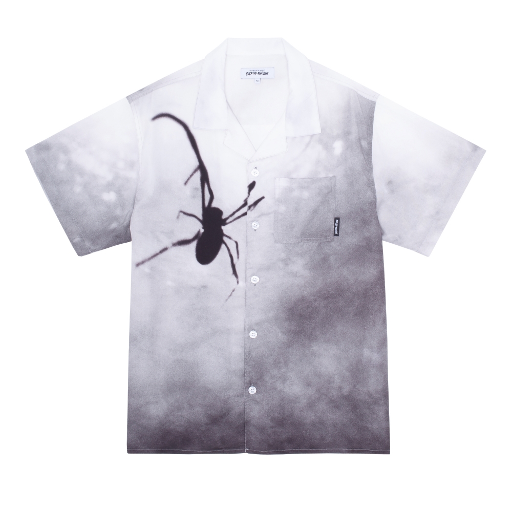 Fucking Awesome Spider Photo AOP Club Shirt (Grey)