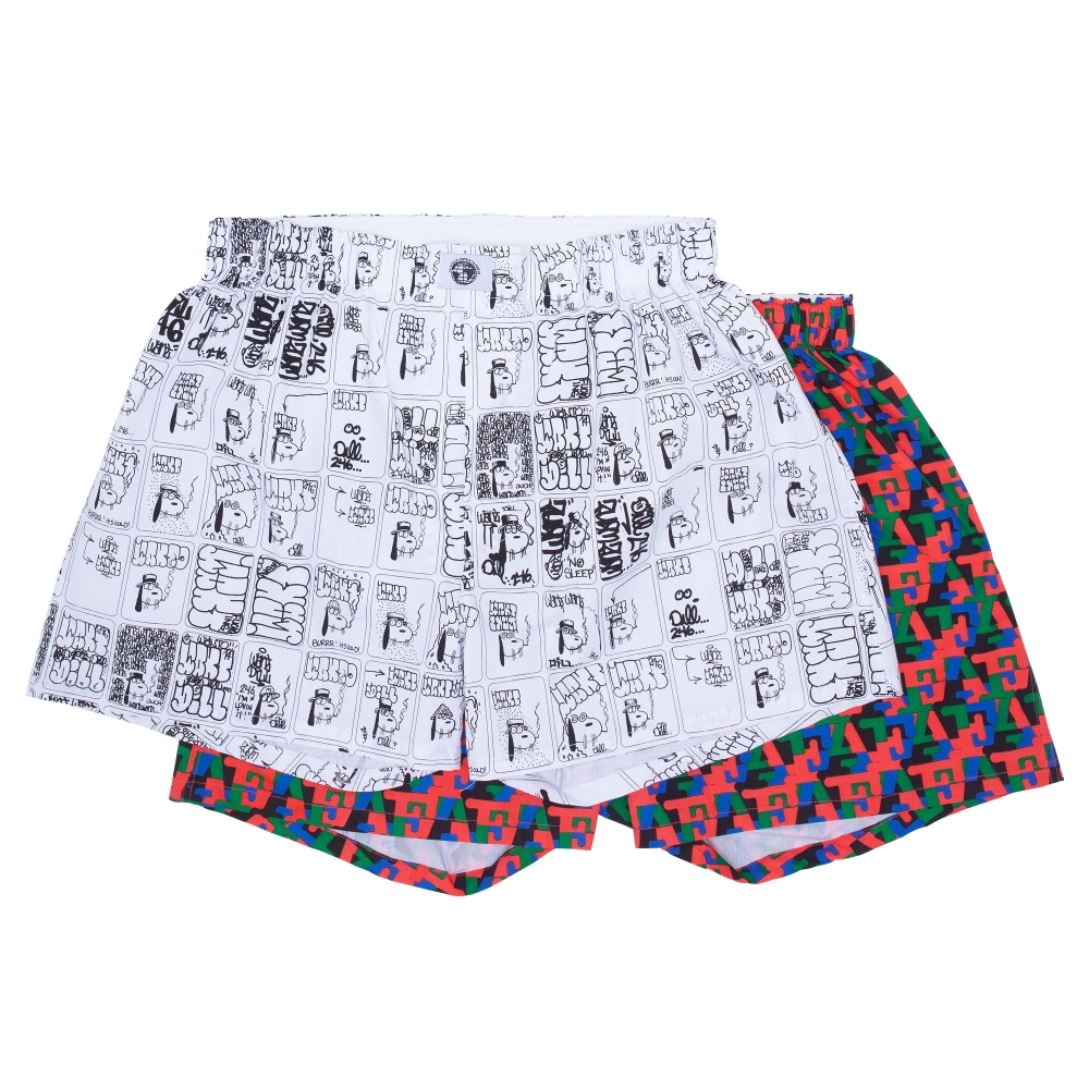 Fucking Awesome Two Pack Boxers (Wanto Dill/Monogram Art)