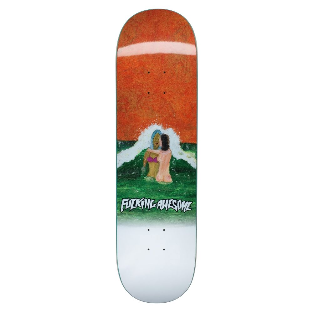 Fucking Awesome Wave Painting Skateboard Deck 8.5"