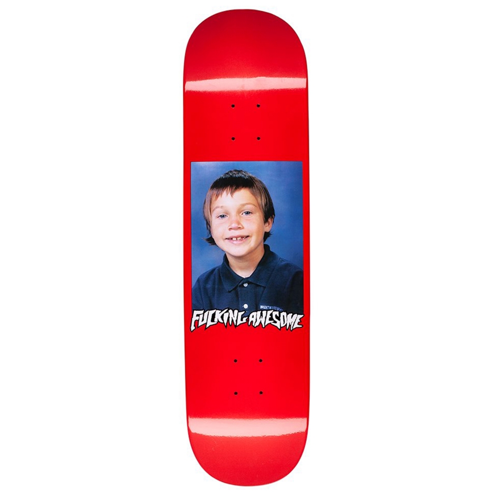 Fucking Awesome Elijah Class Photo Skateboard Deck 8.25" (Red)