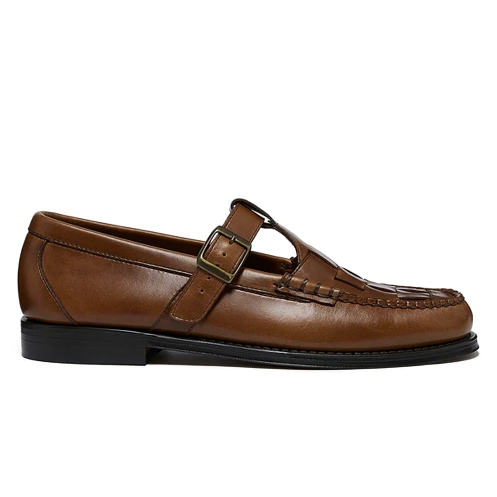 G.H. Bass Weejuns Fisherman Sandals (Mid Brown Leather)