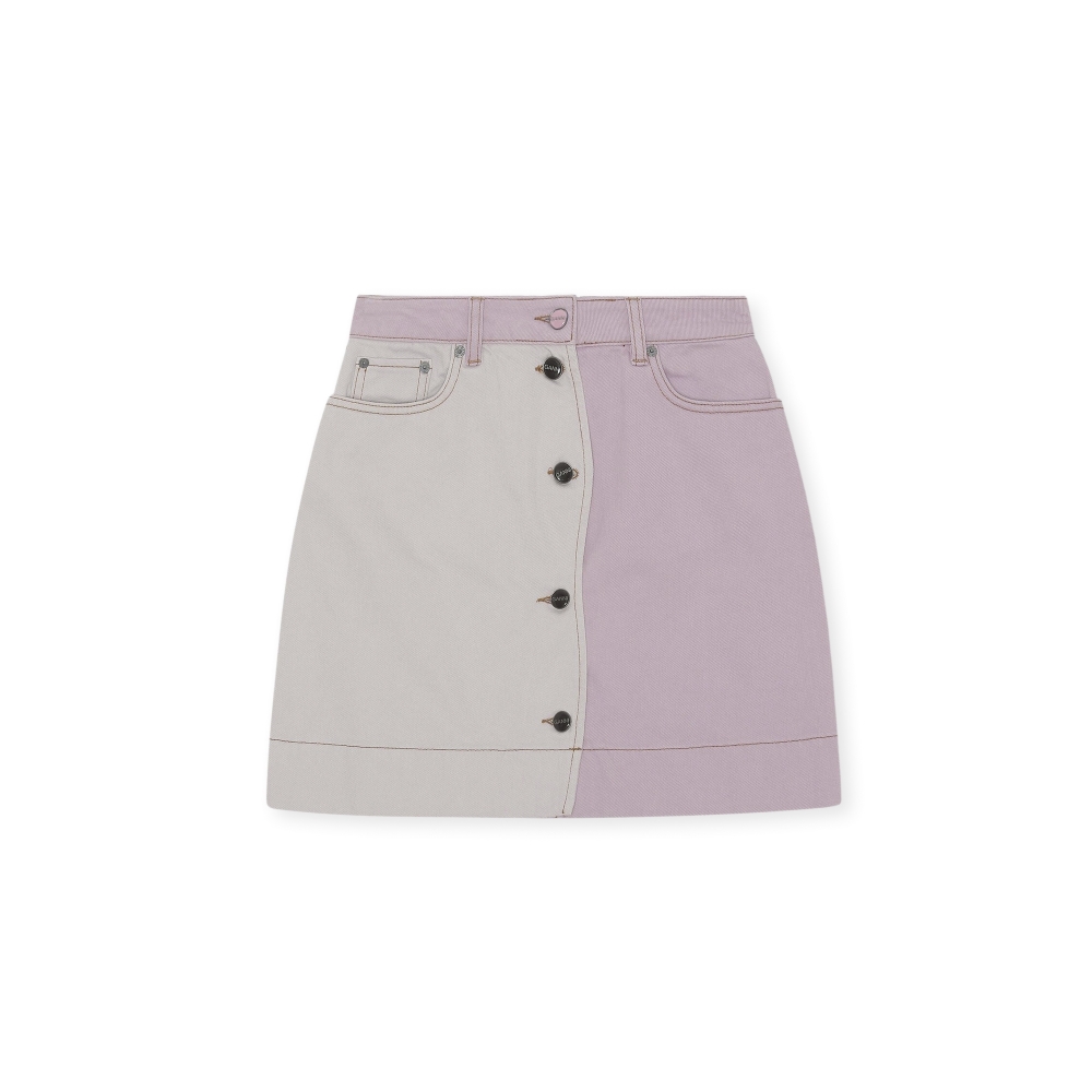 GANNI Overdyed Cutline Mini Skirt (Bang & Olufsen)