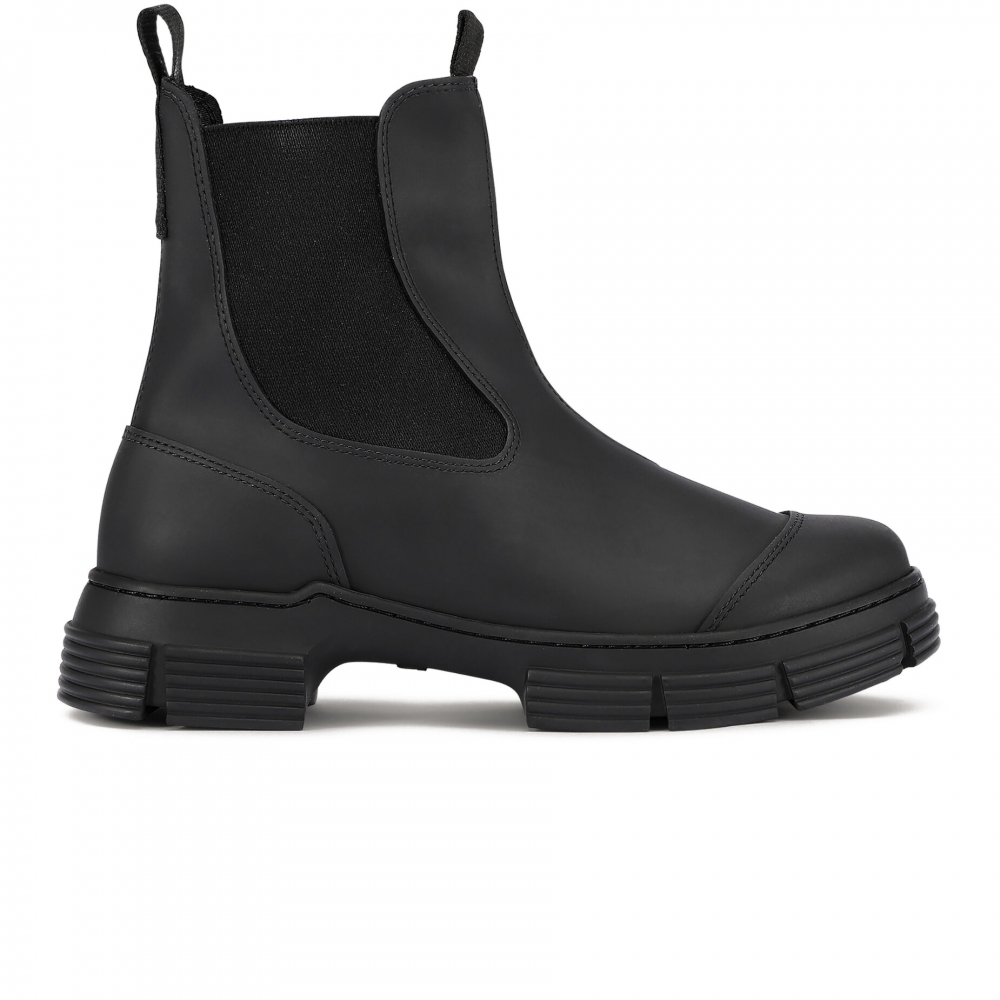 GANNI Recycled Rubber City Boot (Black)