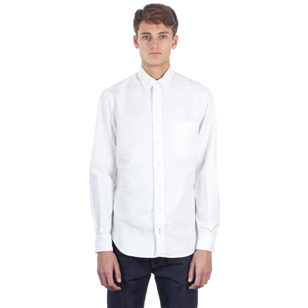 Gitman Vintage Made In U.S.A Supima Oxford Shirt (White)