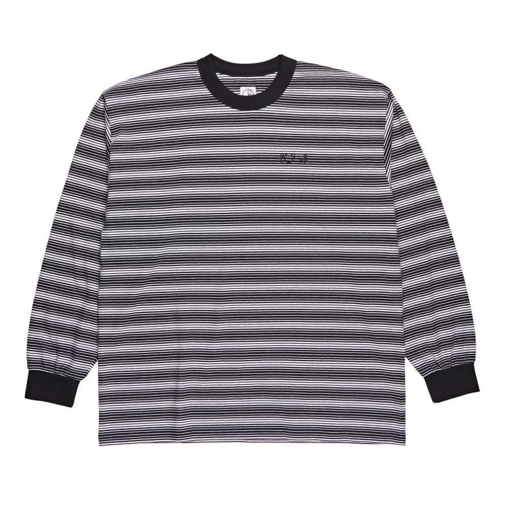 Polar Skate Co. Gradient Long Sleeve T-Shirt (Black/White)