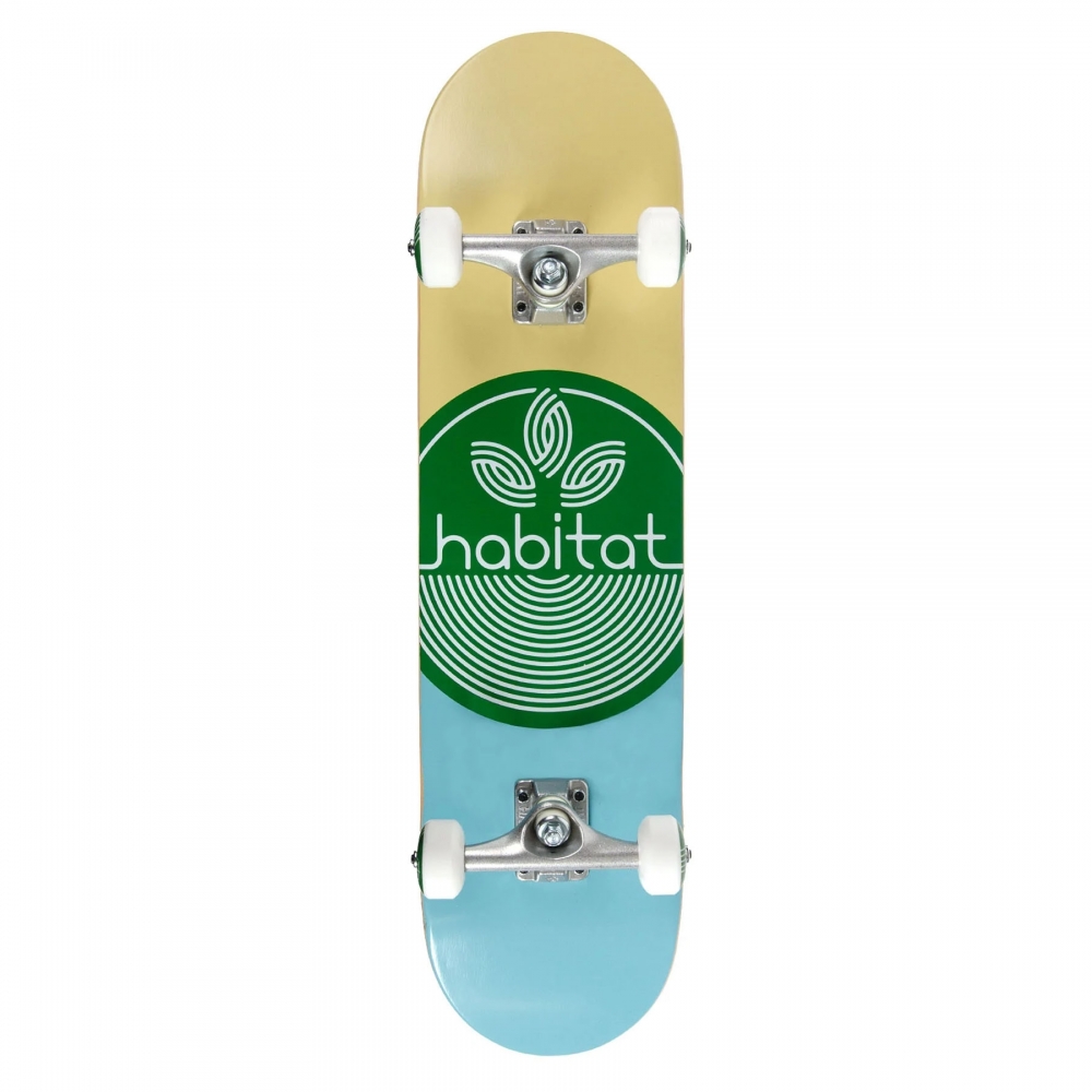 Habitat Leaf Dot Complete Skateboard 7.75" (Green)