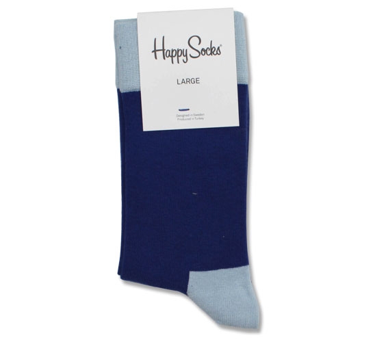 Happy Socks - Solid Men's Socks (Blue)
