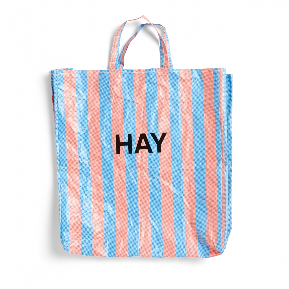 HAY Candy Stripe Shopper Bag XL (Blue/Orange) - 507842 - Consortium