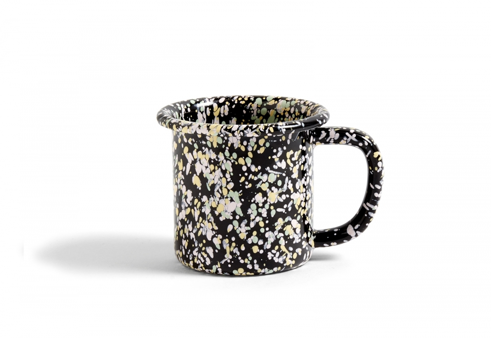 HAY Enamel Mug (Sprinkle Black)
