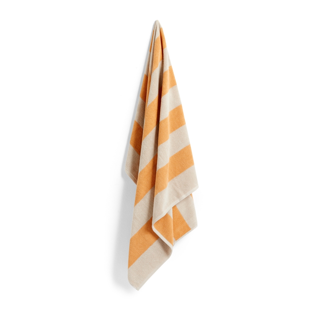HAY Frotté Stripe Towel (Warm Yellow)