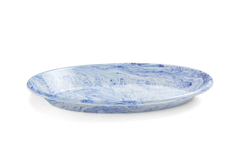 HAY Soft Ice Oval Dish (Blue)
