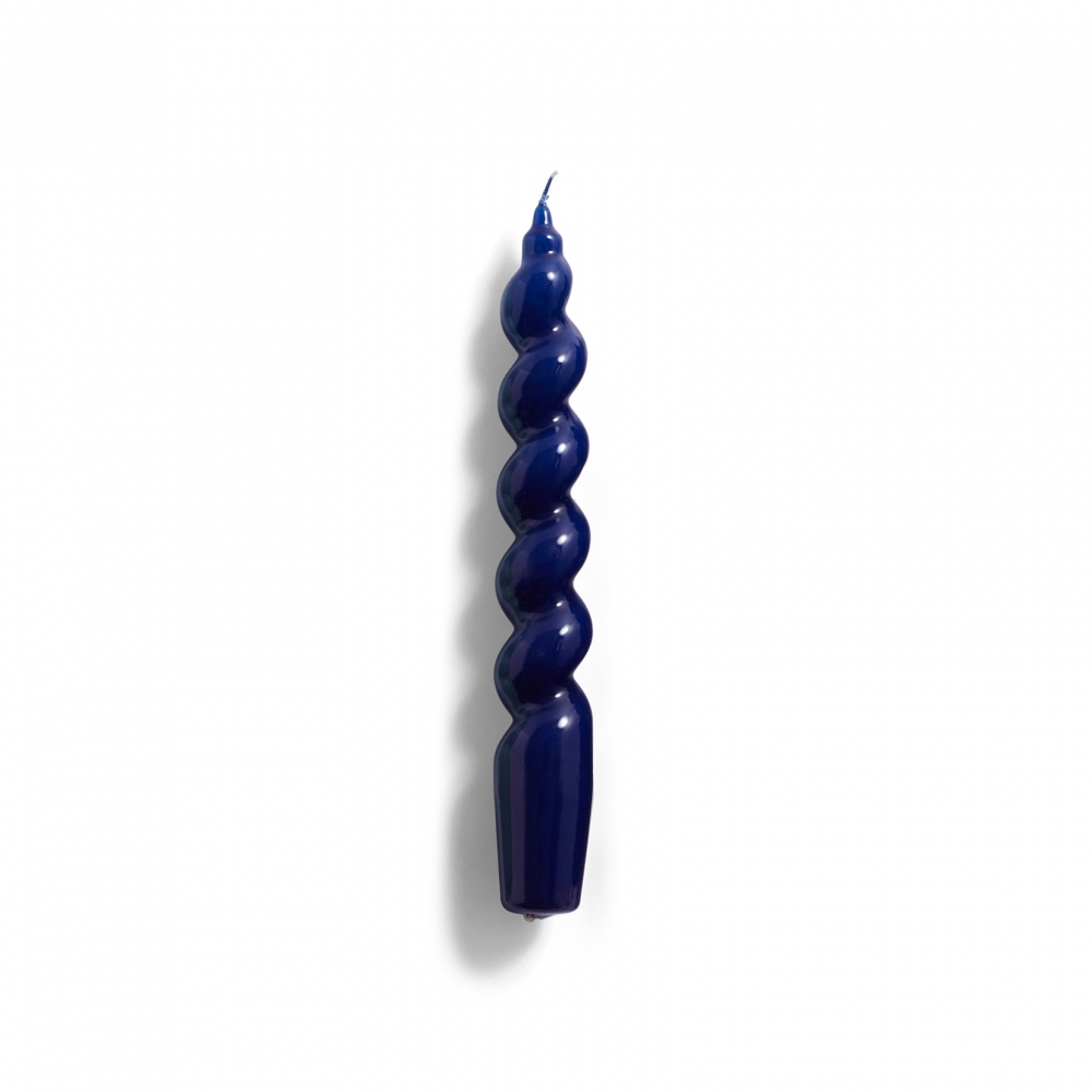 HAY Spiral Candle (Midnight Blue)