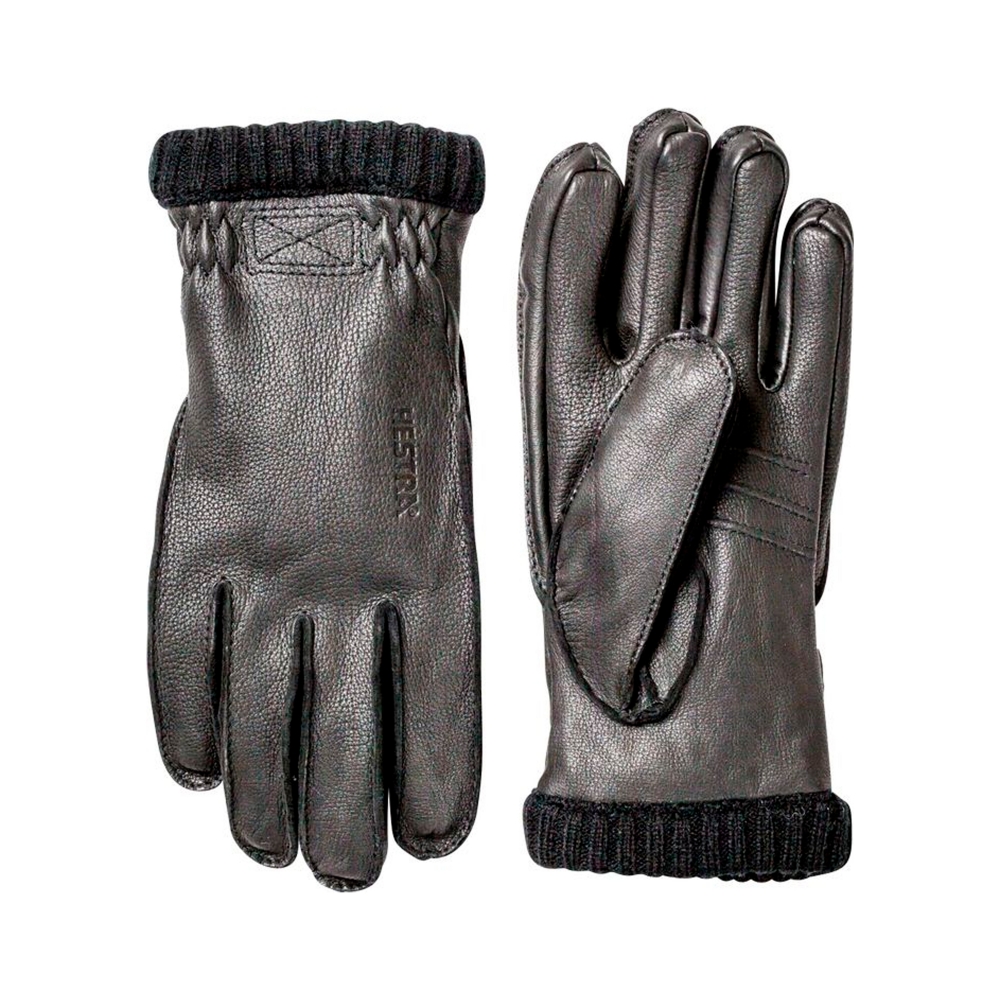 Hestra Deerskin Primaloft Rib Gloves (Black)