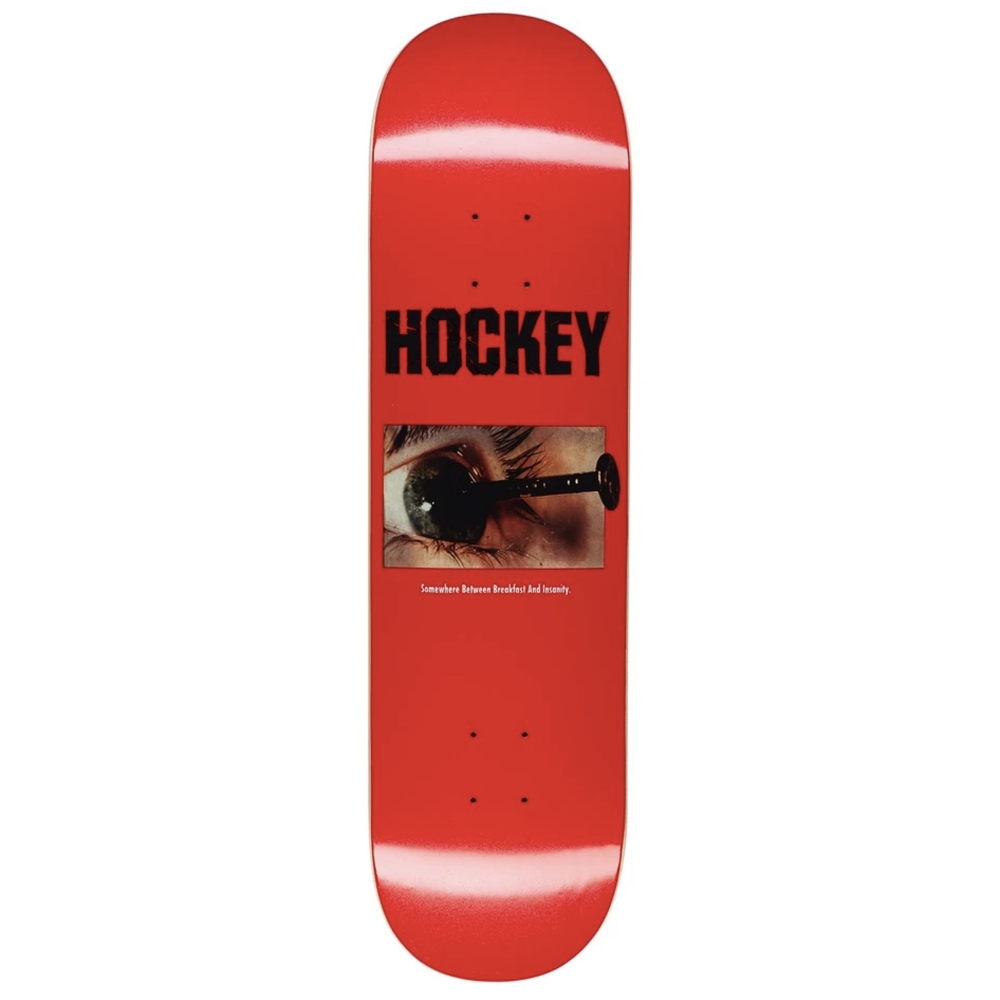 Hockey Breakfast Insanity Ben Kadow Skateboard Deck 8.25" (Red)