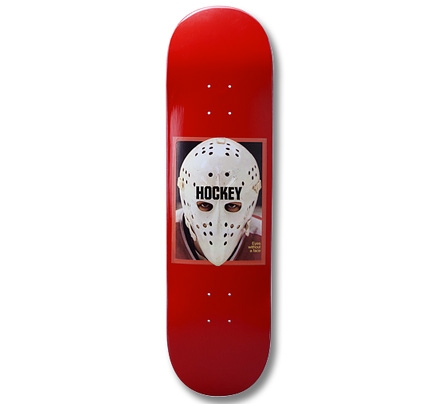 Hockey Eyes Without a Face Skateboard Deck 8.5" (Red)