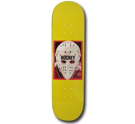 Hockey Eyes Without a Face Skateboard Deck 8.5" (Yellow)