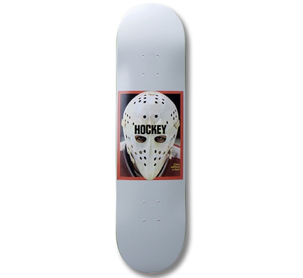 Hockey Eyes Without a Face Skateboard Deck 8" (Ivory)