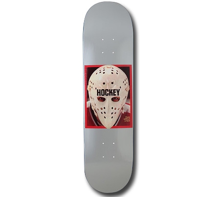 Hockey Eyes Without a Face Skateboard Deck 8" (Silver)