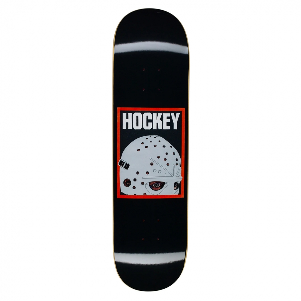 Hockey Half Mask Skateboard Deck 8.0" (Black)