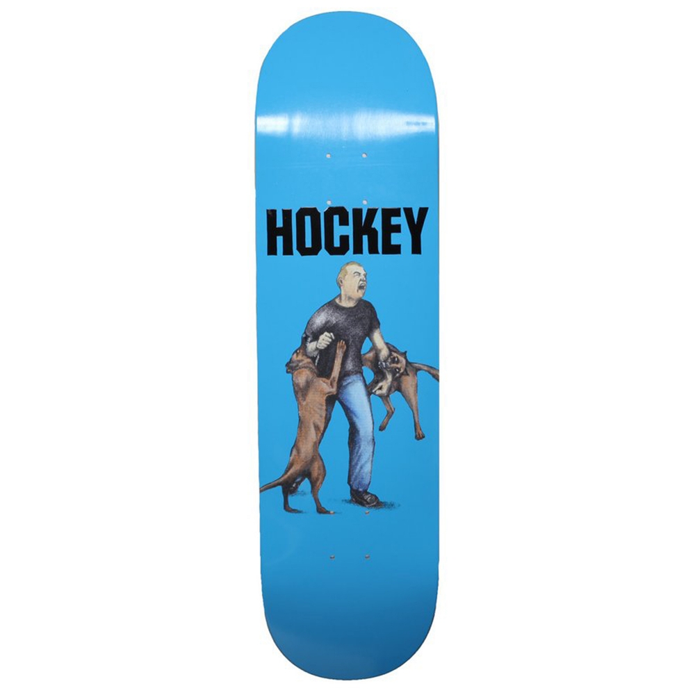 Hockey John Fitzgerald Dog Attack Skateboard Deck 8.5" (Blue)