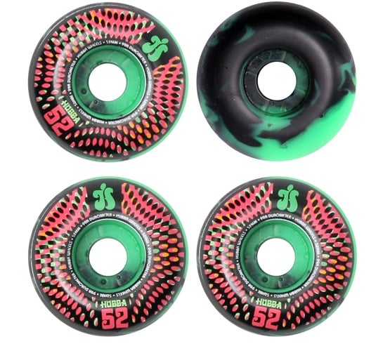 Hubba Skateboard Wheels - 52mm Acid Drops (Multi)