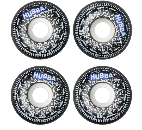 Hubba Skateboard Wheels - 53mm Double Dips (Multi)