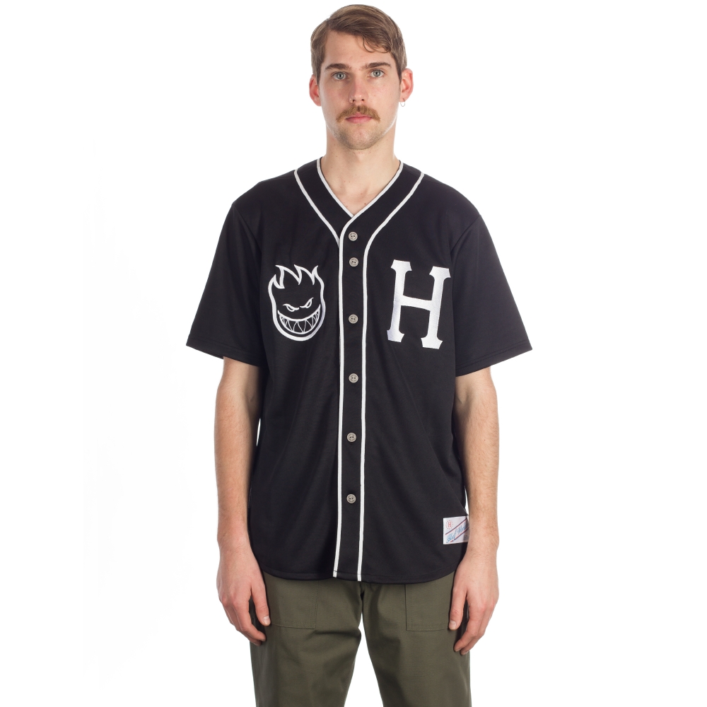 HUF Spitfire Baseball Jersey (Black)