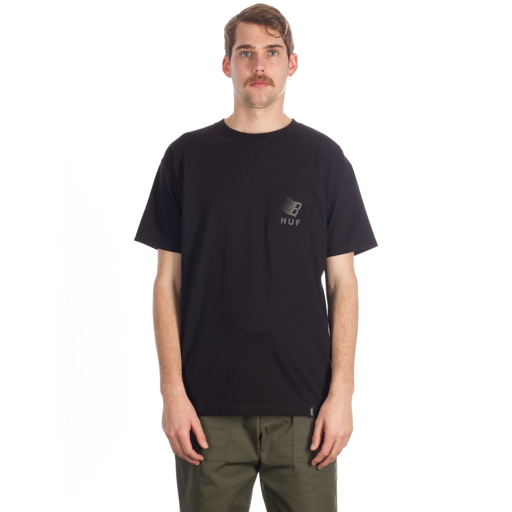 HUF X Bronze Core Reflective Pocket T-Shirt (Black)