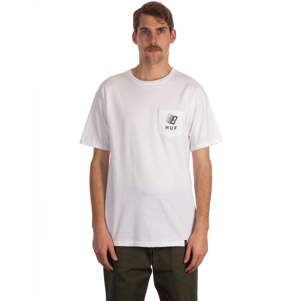 HUF X Bronze Core Reflective Pocket T-Shirt (White)