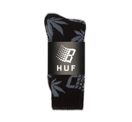 HUF X Bronze Plantlife Socks (Black/Grey)