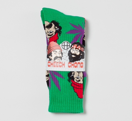 HUF x Cheech & Chong '420 pack' Plantlife socks (Green)