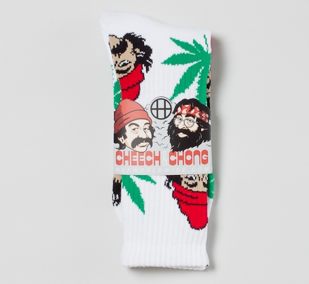 HUF x Cheech & Chong '420 pack' Plantlife socks (White)