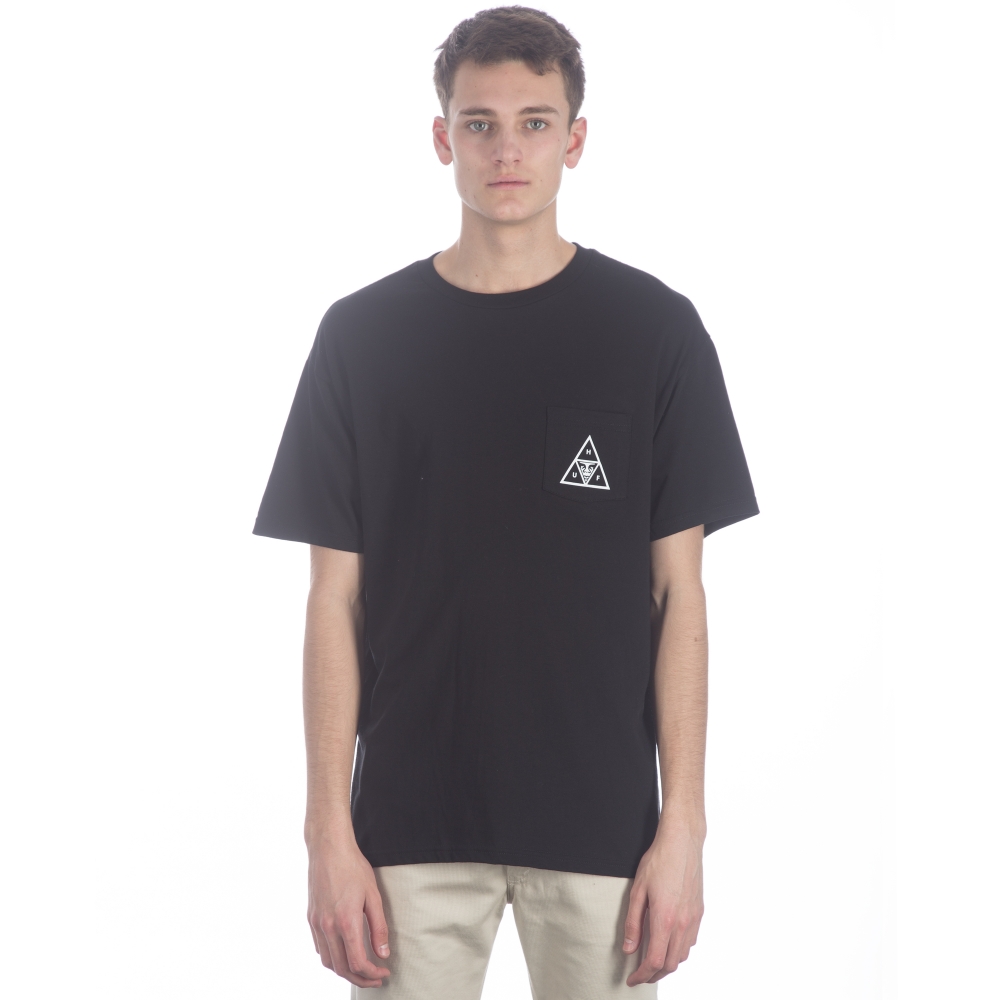 HUF x Obey Triple Triangle T-Shirt (Black)