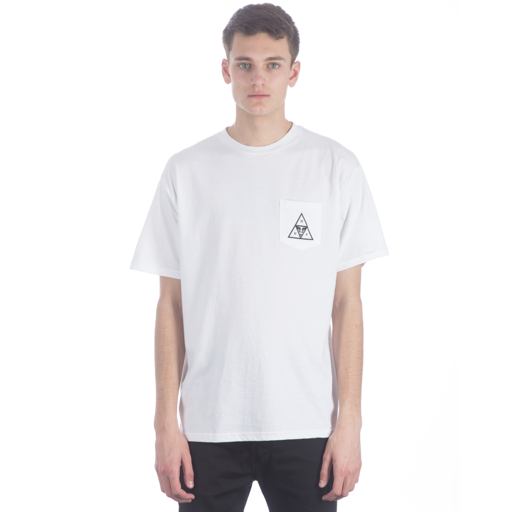 HUF x Obey Triple Triangle T-Shirt (White)