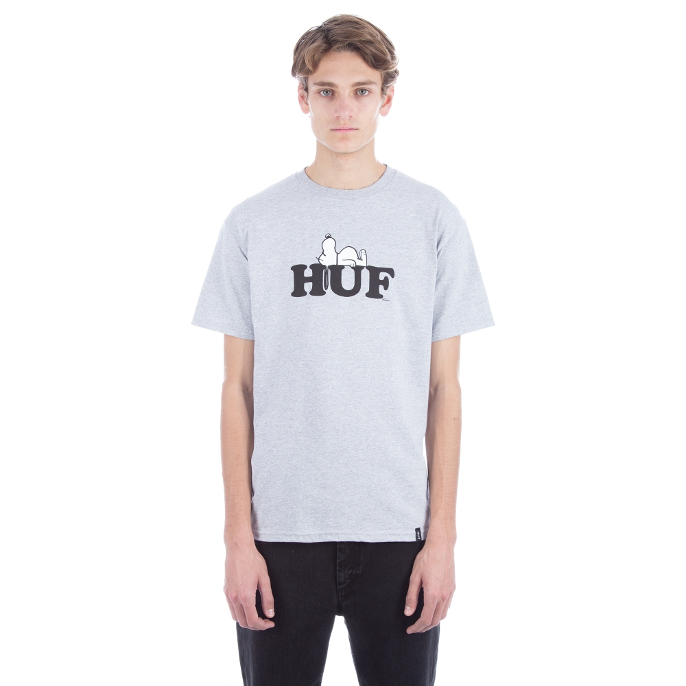 HUF x Peanuts Snoopy T-Shirt (Grey Heather)