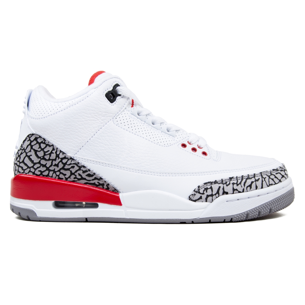Jordan Brand Nike Air Jordan 3 Retro 'Katrina' (White/Fire Red-Cement Grey)