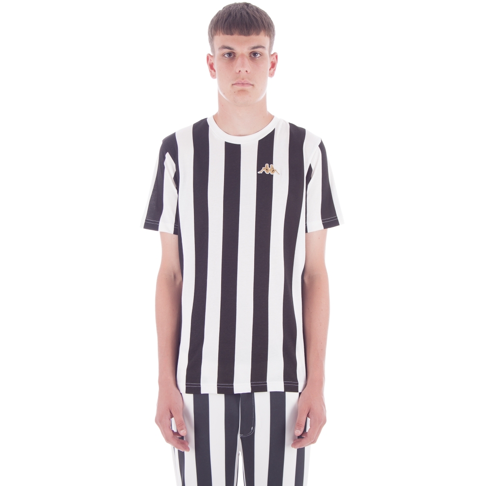 Kappa Kontroll TO.80 Authentic Stripes T-Shirt (White/Black)