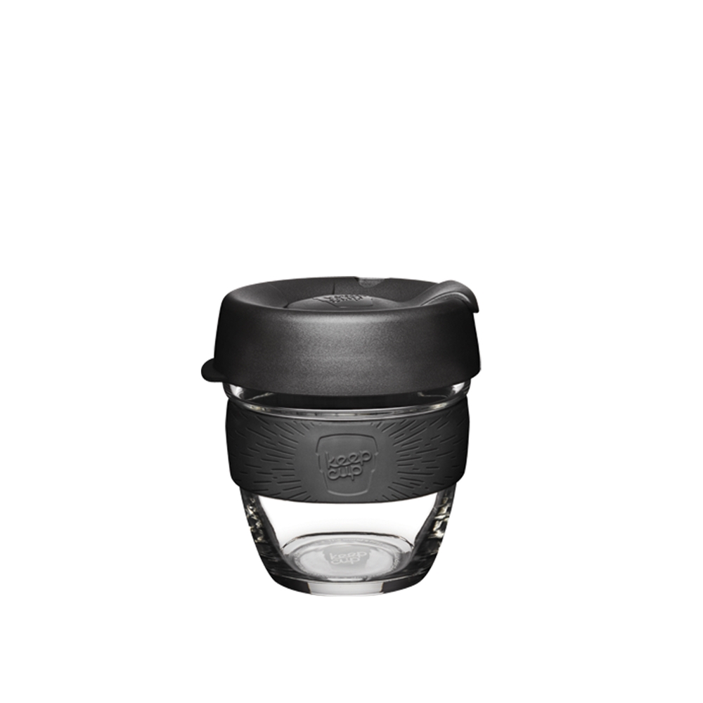 KeepCup Glass 8oz Brew Reusable Cup (Black)