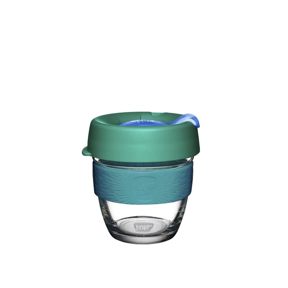 KeepCup Glass 8oz Brew Reusable Cup (Evergreen)