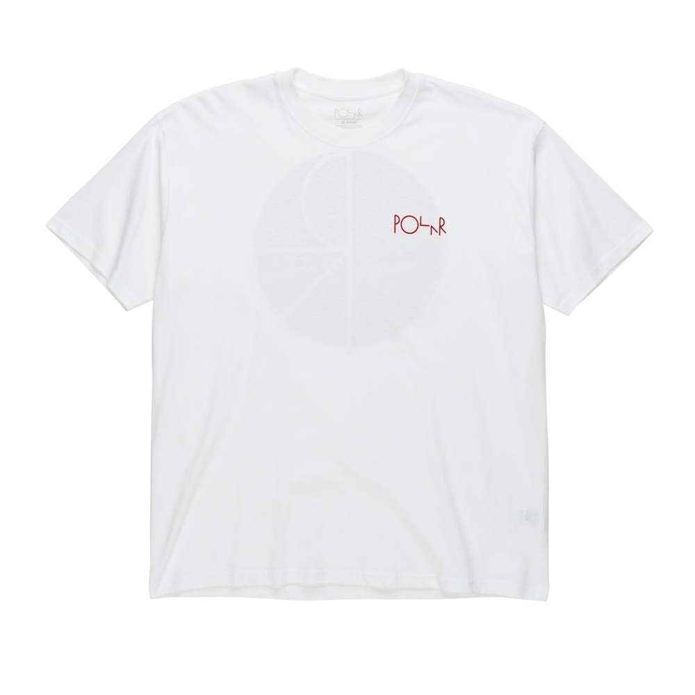 Polar Skate Co. Fill Logo T-Shirt (White/Red)