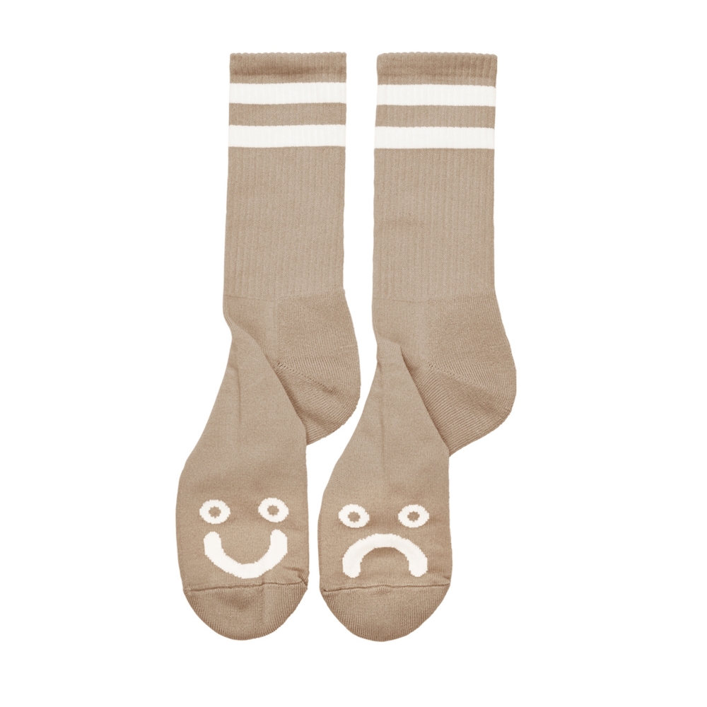 Polar Skate Co. Happy Sad Socks (Sand)