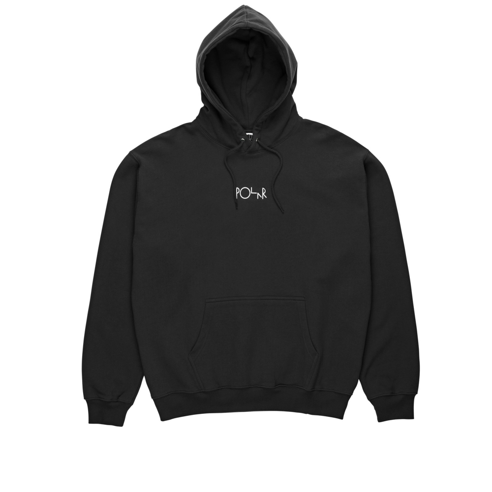Polar Skate Co. Stroke Logo Pullover Hooded Sweatshirt (Black)