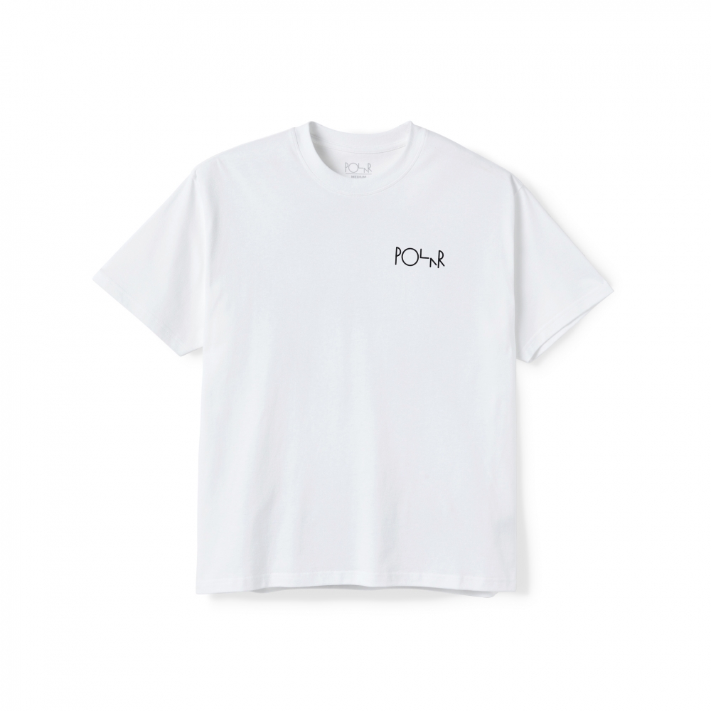 Kids' Polar Skate Co. Stroke Logo T-Shirt Jr (White)