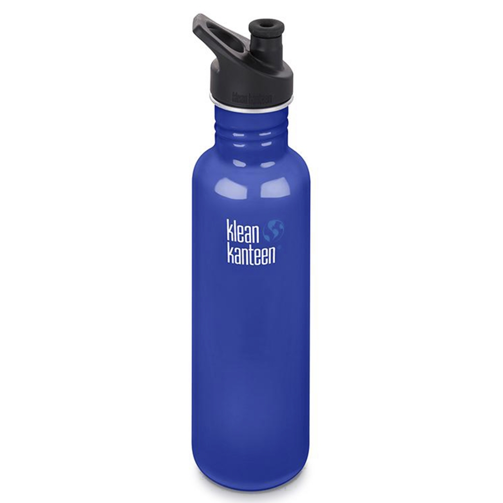 Klean Kanteen Classic 800ml Bottle w/Sports Cap 3.0 (Coastal Waters)