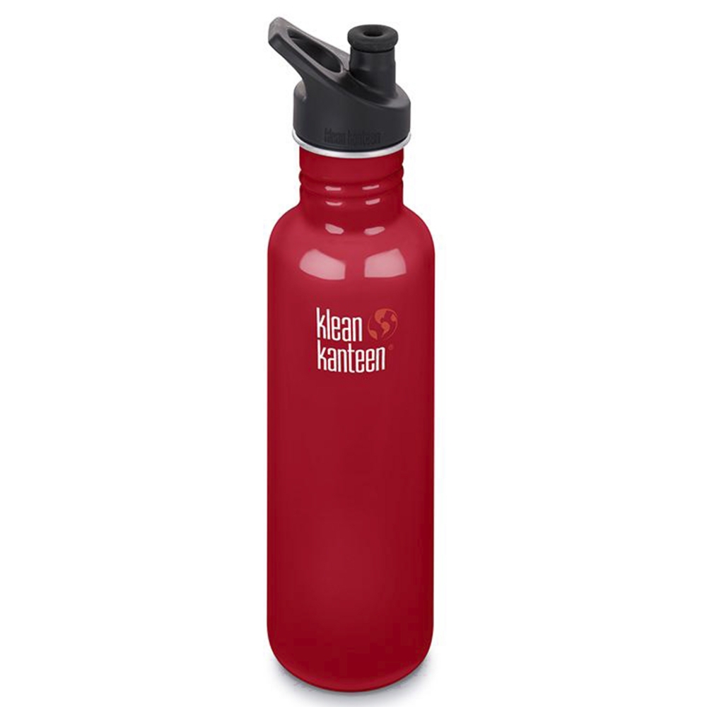 Klean Kanteen Classic 800ml Bottle w/Sports Cap 3.0 (Mineral Red)
