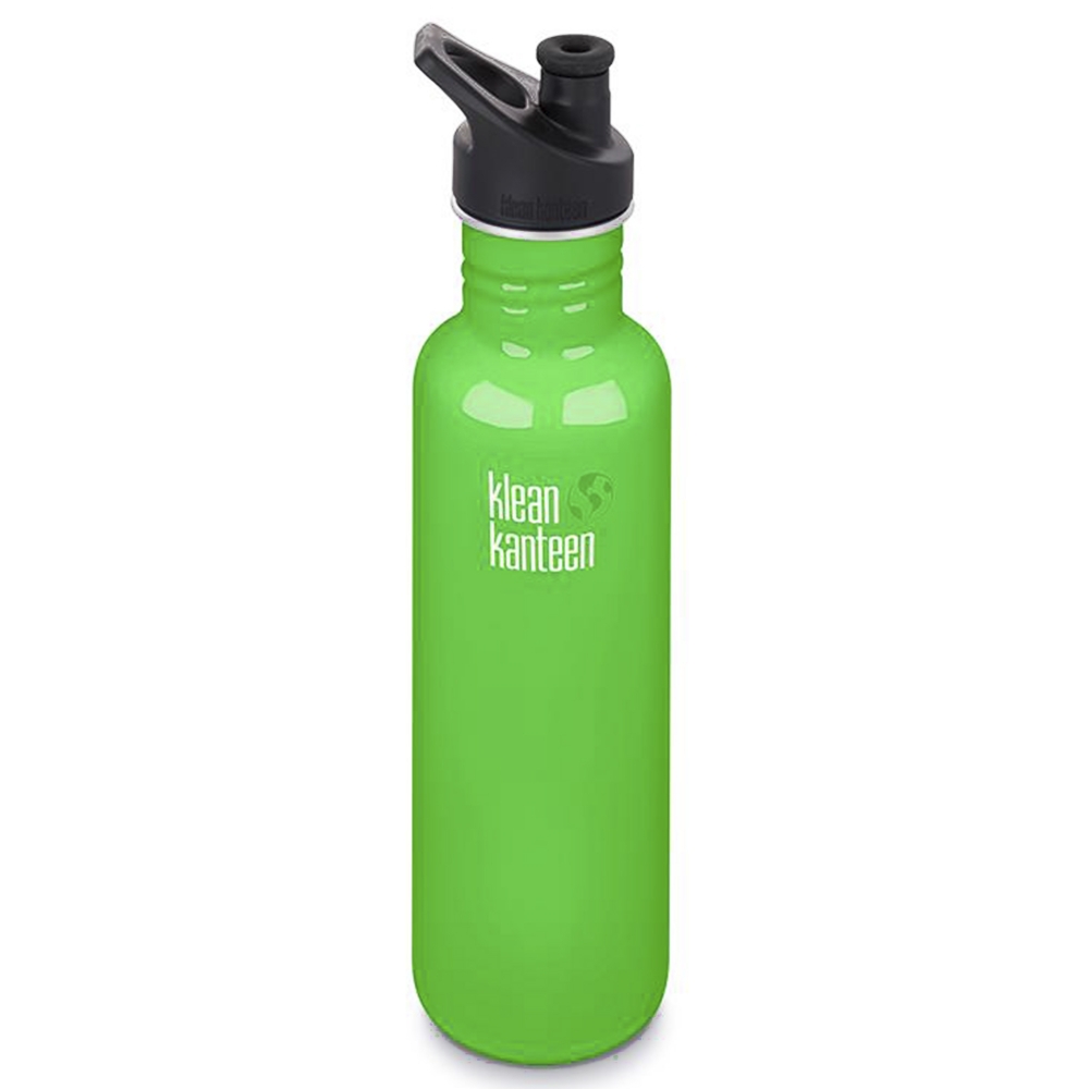 Klean Kanteen Classic 800ml Bottle w/Sports Cap 3.0 (Spring Green)
