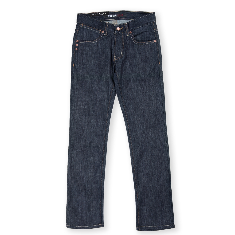 KR3W K-Slim Denim Jeans (Raw Blue)